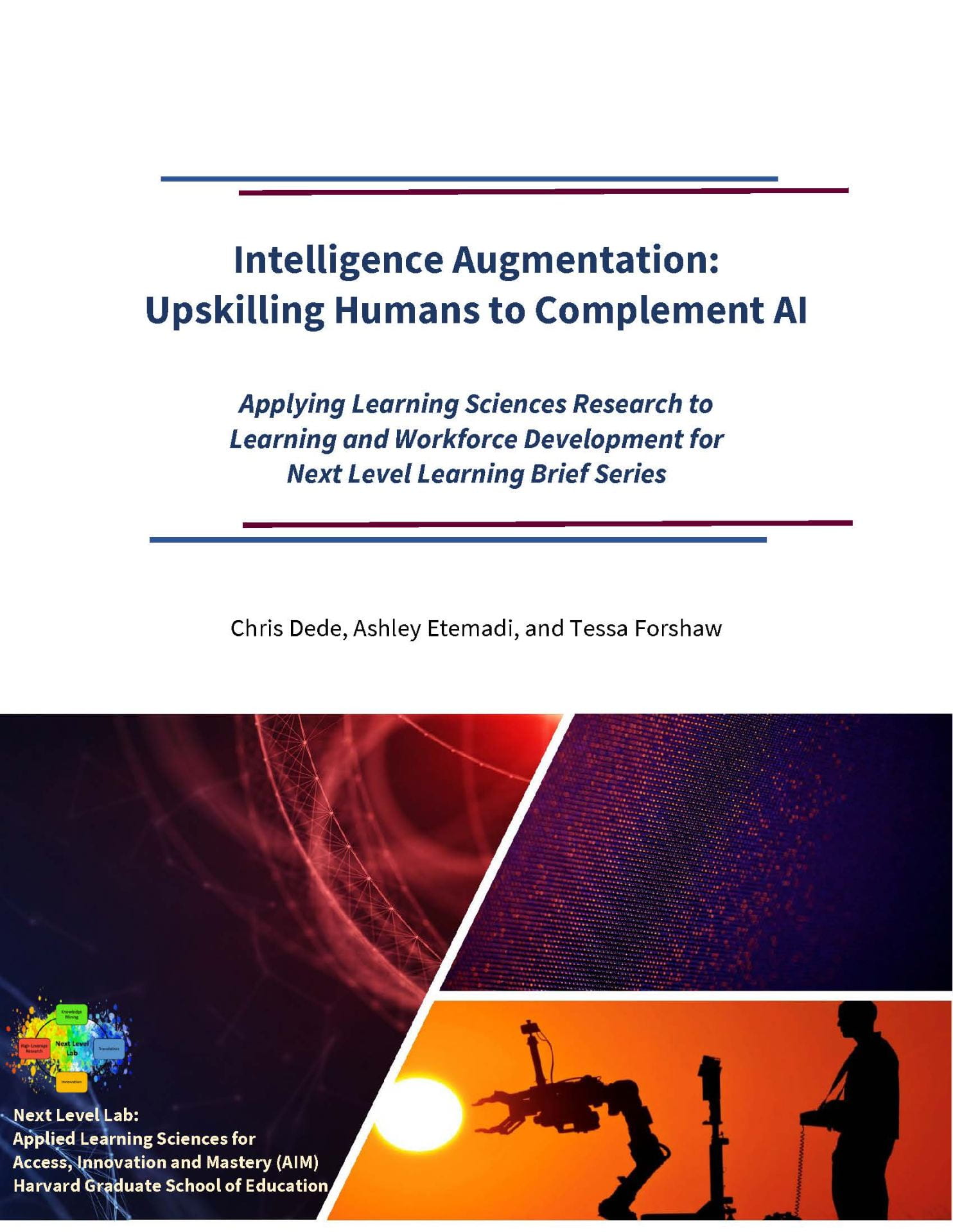 Intelligence Augmentation: Upskilling Humans to Complement AI